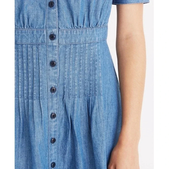 NWT Madewell Daylily Denim Button Front Dress - Picture 2 of 7